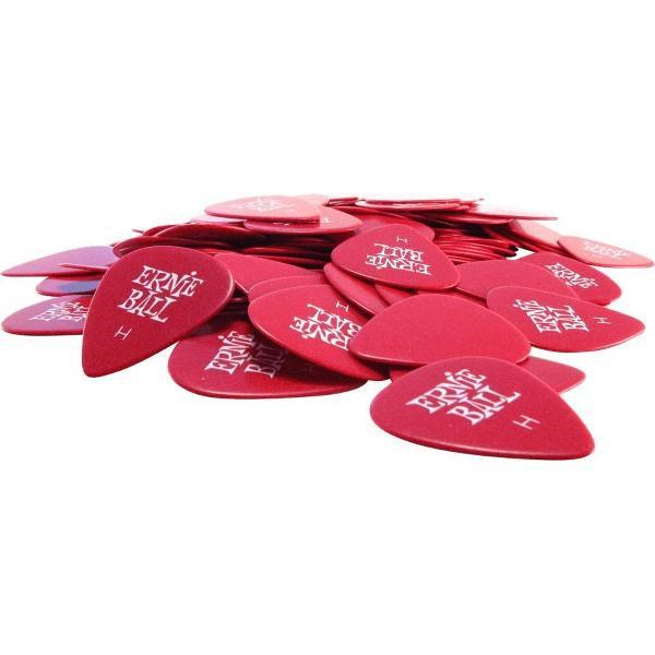 Ernie Ball Plectrums - Standard Celluloid Heavy Red - 12 stuks