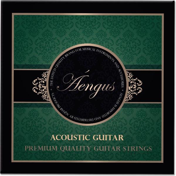 Áengus Stalen Snaren voor Akoestische Gitaar Westerngitaar - Coated Copper - set 011 tot 053 - Koper