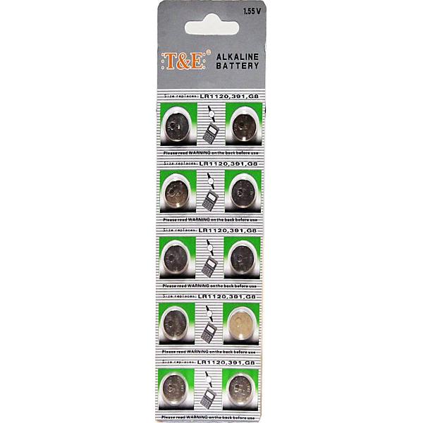 T&E knoopcel batterij Alkaline L1120 - Blister 10