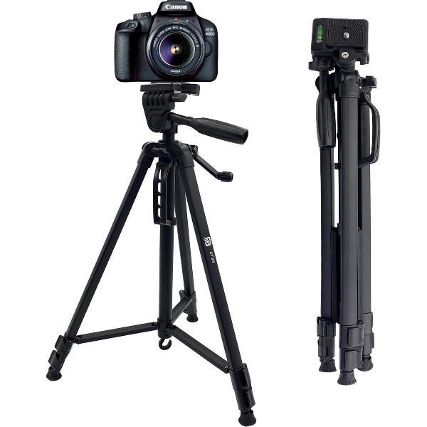 SEFID® ST90 Camera en telefoon statief - Smartphone tripod met houder iphone , samsung , ipad , tablet & GSM standaard - Zwart