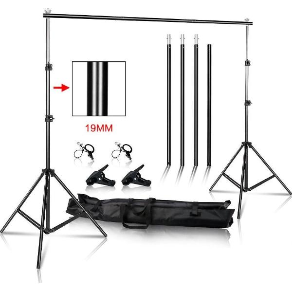 Achtergrond statief 2 x 3 meter – Achtergrondsysteem – Fotostudio statief – Fotografie