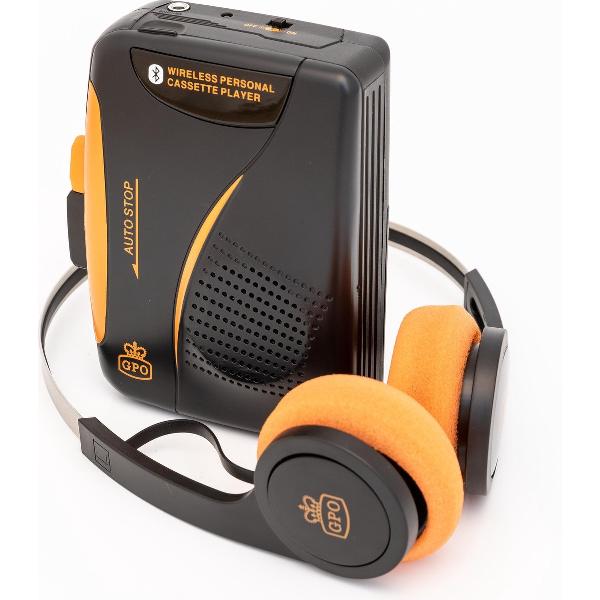 GPO KW938BT - Draagbare cassettespeler / Walkman met Bluetooth en draadloze hoofdtelefoon
