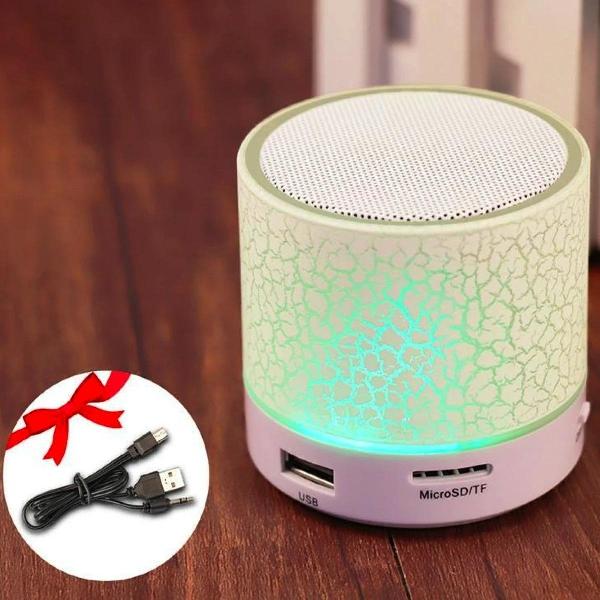 Bluetooth Speaker Mini - LED - Wit