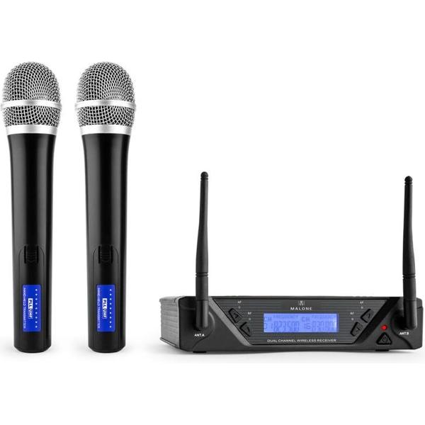 UHF-450 Duo1 2-Kanalen UHF-draadloze microfoon-set