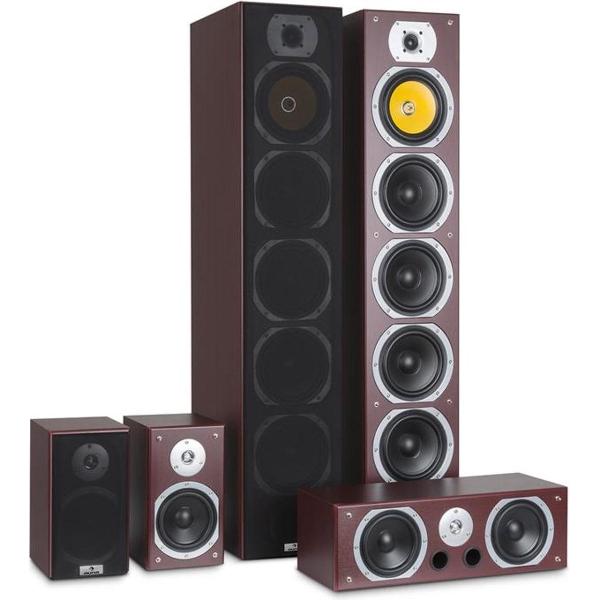 V9B surround luidsprekers set van 5 boxen 440W RMS zwart