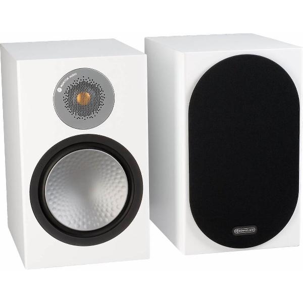Monitor Audio Silver 100 - Hifi Boekenplank Luidspreker - Mat Wit (Paar)