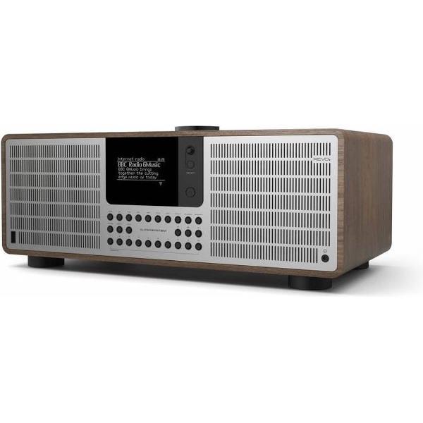 Revo SuperSystem - Radio - Met wifi - 80 Watt - Walnoot/Zilver