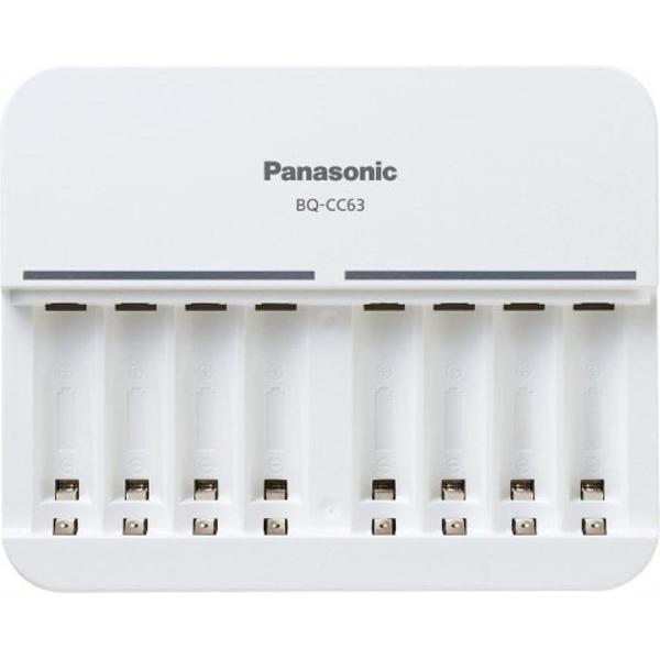 Panasonic oplader BQ-CC63 - voor 8 AA en AAA batterijen