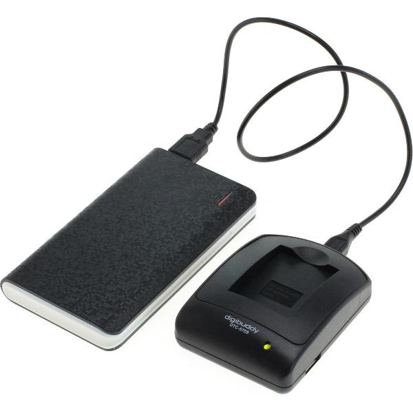 Huismerk Powerpakket: mini USB oplader + 8000mAh Powerbank voor Sony NP-BG1 en Sony NP-FG1
