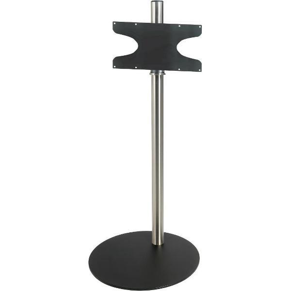 Cavus Sphere L 120cm Design Tv Vloerstandaard - Trendy Zwart Staal & RVS - Tv meubel geschikt voor 32-65 inch tot 30 kg - VESA 400x200 300x200