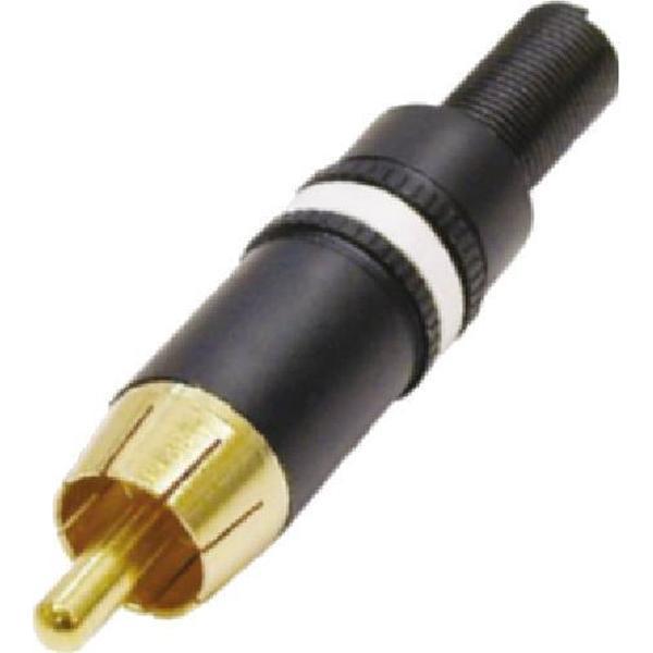 Neutrik vergulde witte mannelijke RCA connector