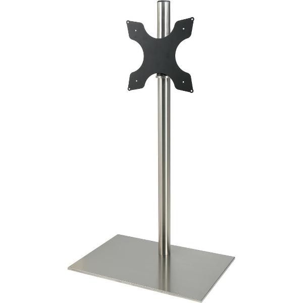 Cavus RVS vloerstandaard met RVS voet voor TV's tot 55 inch - 150 cm hoog