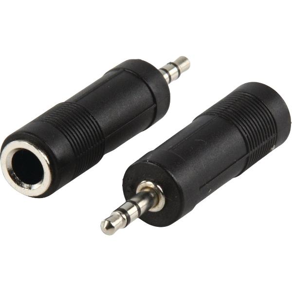 Valueline 3,5mm Jack (m) - 6,35mm Jack (v) stereo audio adapter