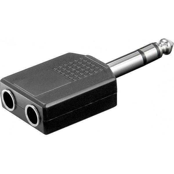 S-Impuls 6,35mm Jack (m) - 2x 6,35mm Jack (v) stereo audio splitter