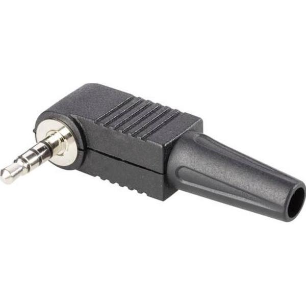 BKL 3,5mm Jack (m) connector - plastic / haaks - 4-polig / stereo