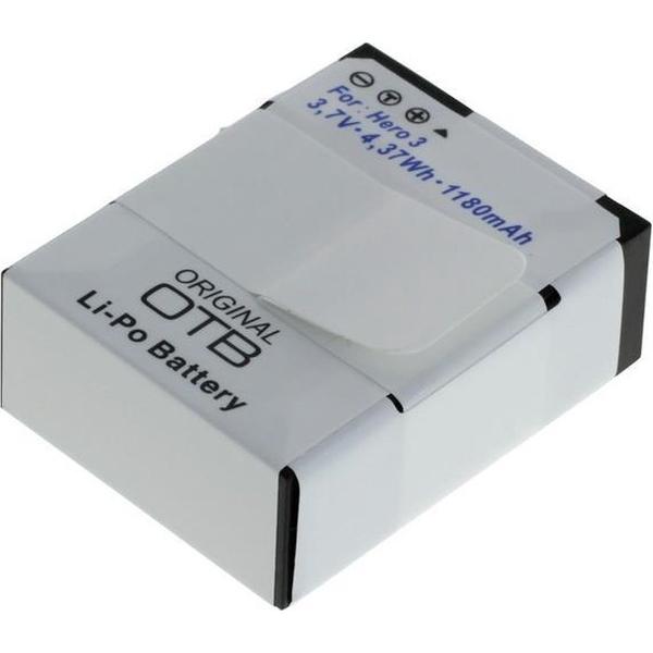 Accu voor GoPro Hero3 / Hero3+ Li-Polymer 1180mAh ON1172