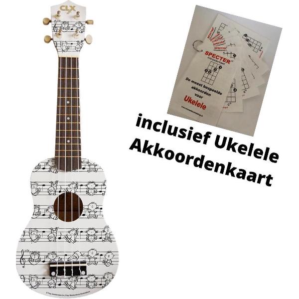 Nootjes Ukelele Met Handige Akkoordenkaart