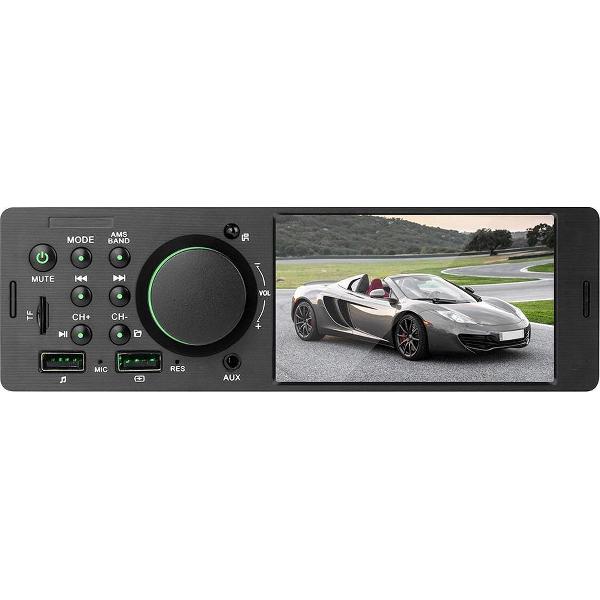 TechU™ Autoradio T75 – 1 Din met Afstandsbediening – Bluetooth – AUX – USB – SD – FM radio – RCA – Handsfree bellen – Ingang Achteruitrijcamera