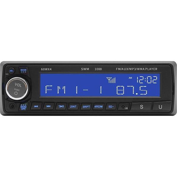 TechU™ Autoradio T62 – 1 Din + Afstandsbediening – Bluetooth – AUX – SD – FM radio – RCA – Handsfree bellen
