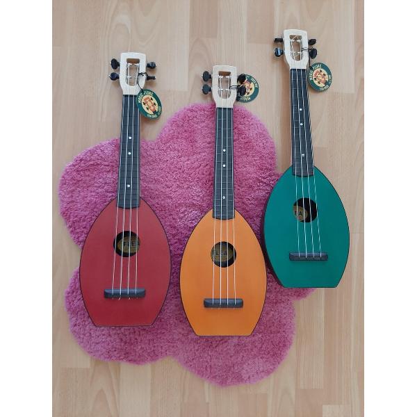 Magic Fluke Company - Sopraan Ukelele - FLEA - Rood - MADE IN USA