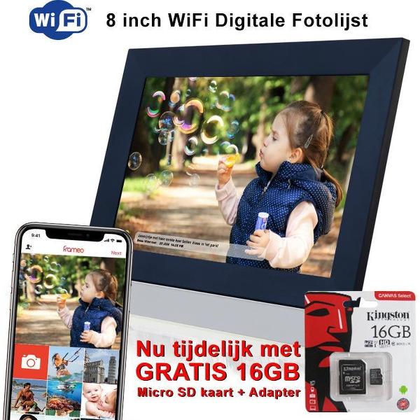 Innovu - Felia WiFi Digitale Fotolijst 8 inch Touchscreen Zwart Frameo App