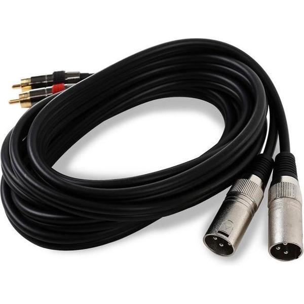 FrontStage Aansluitkabel 3 m 2 x XLR naar Cinch