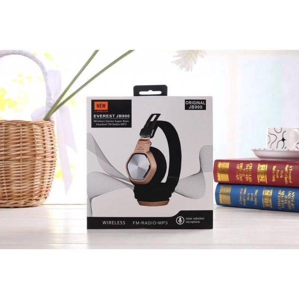 Hoofdtelefoon BT J900 - Bluetooth-Headset - Metallic kleur - FM-radio - Zwart