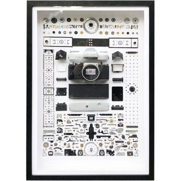 Niet-werkend display Mechanische 3D-filmcamera Rechthoek Fotolijstmontage Demonteer specimenframe, model: stijl 9, levering van willekeurig cameramodel