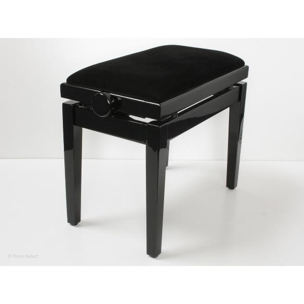 Feurich pianobank verstelbaar hoogglans zwart
