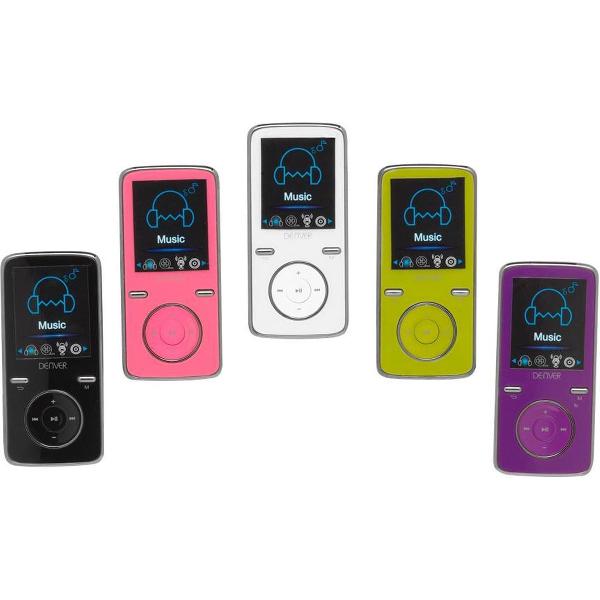 Denver MP4 Speler 4gb +- 1000 nummers Groen + Earphones