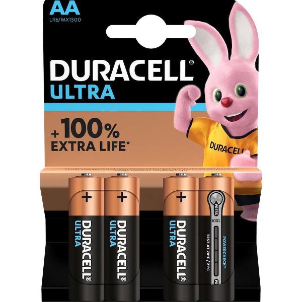 BATTERIJ UPOWER AA/LR6 - 4 stuks - 100% Extra life