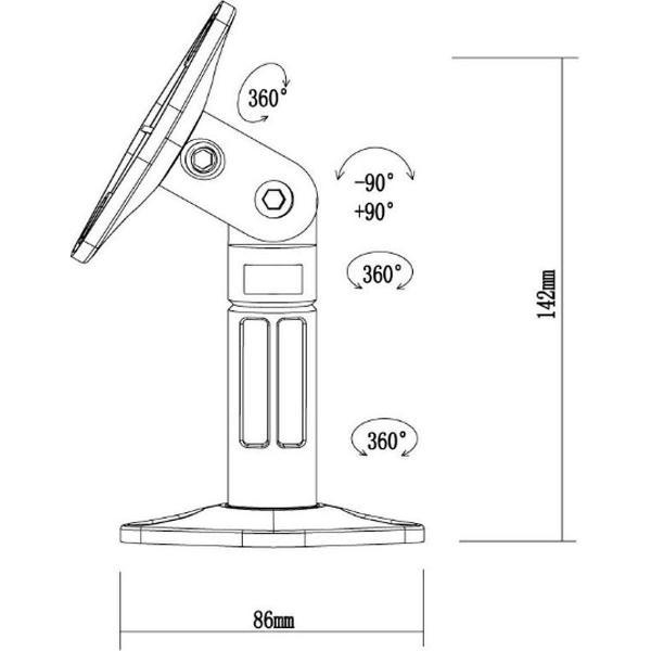 Multibrackets M Speakers wallmount White 5-pack