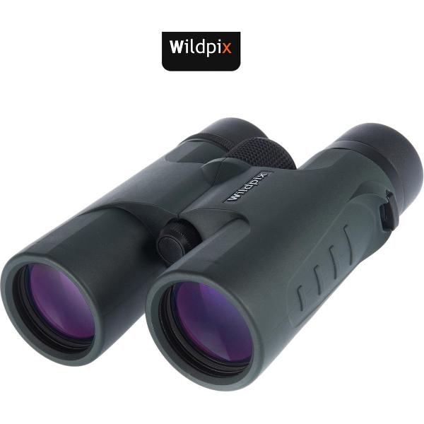 Wildpix Bird Viewer - Gasgevulde Waterdichte Verrekijker 8X42 Groen - Complete kijker met draagriem en draagtasje - Ook voor brildragers