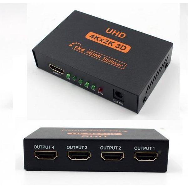 HDMI Switch 4 in 1 uit poort (2020) + afstandsbediening | 4K@60Hz | Aux & SPDIF ingang | GG Commerce