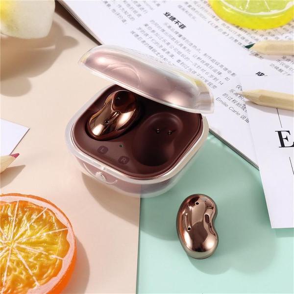 Luxe Siliconen Hoesje Voor Samsung Galaxy Buds Live / Pro Draadloze Oordopjes - Soft Case Cover Protector - Travel Beschermhoes - Reis Opberghoes Shell Beschermer Hoes - Transparant