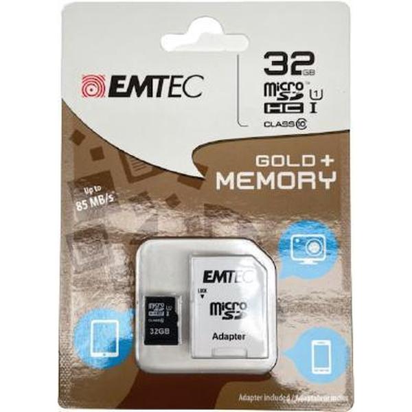 EMTEC Micro SD kaart Black - 32GB