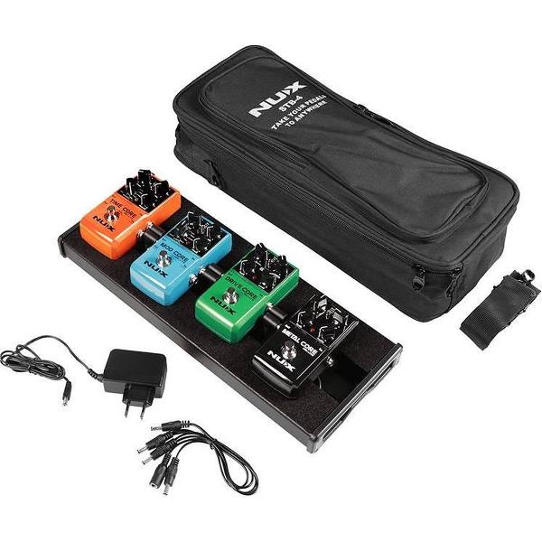 Pedalbord NUX COREDLX/B met 4 pedals en gigbag
