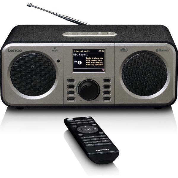 Lenco DIR-140 - Internet radio met DAB en Bluetooth - Hout