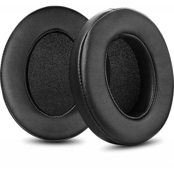 Luxe Lederen Oorkussen Set Voor Corsair HS35 Gaming Headset - Vervangende Koptelefoon Earpads - Oor Kussens - Ear Pads - Oorkussens Met Noise Cancelling Memory Foam Binnenlaag - Zwart