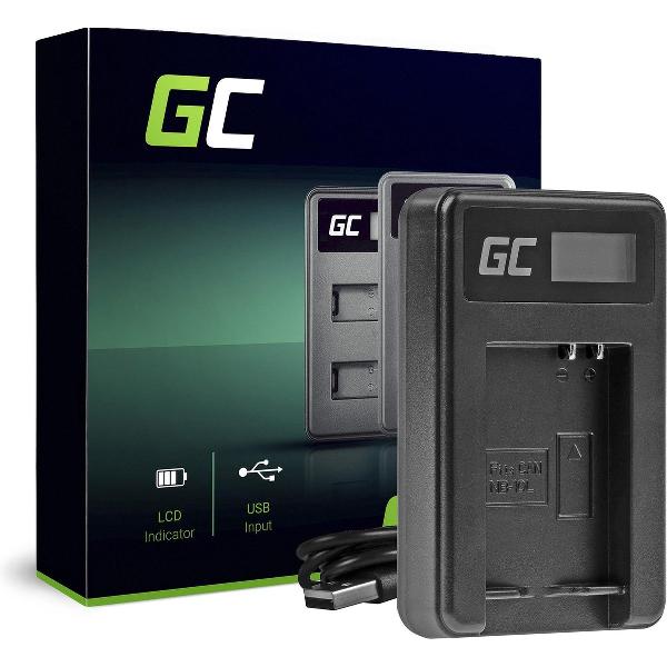 Oplader CB-2LCE Canon NB-10L PowerShot G15, G16, G1X, G3X, SX40 HS, SX40HS, SX50 HS, SX60 HS