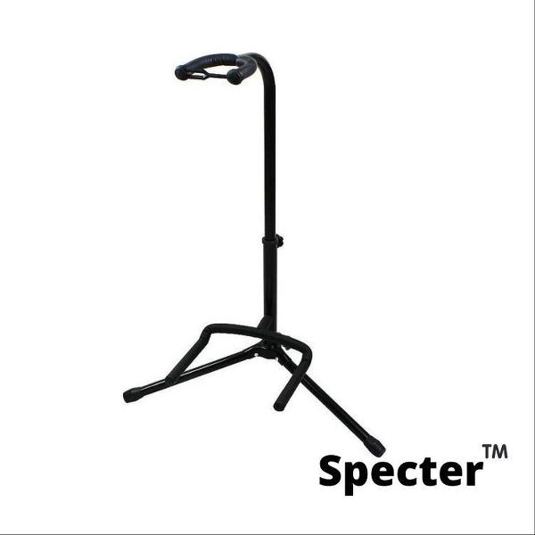 Specter Verstelbare Gitaarstandaard Statief - Basgitaar / Elektrische / Akoestische / Klassieke Gitaar Standaard Houder - Zwart