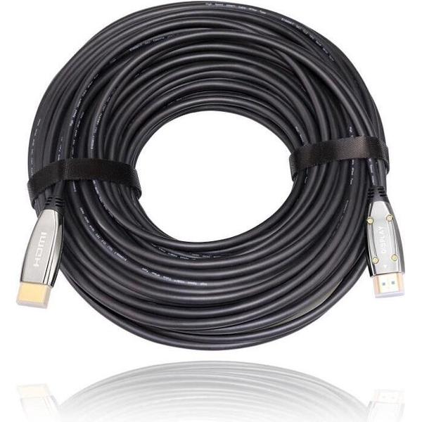 Sinox - HDMI kabel over Optical/glasvezel 4K/HDR lengte 30 mtr.