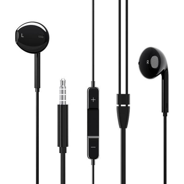 HOCO BM30 Original Series - In Ear Oordopjes - Oortjes met draad en microfoon - 3,5mm Jack Aansluiting - 120cm kabel - Zwart