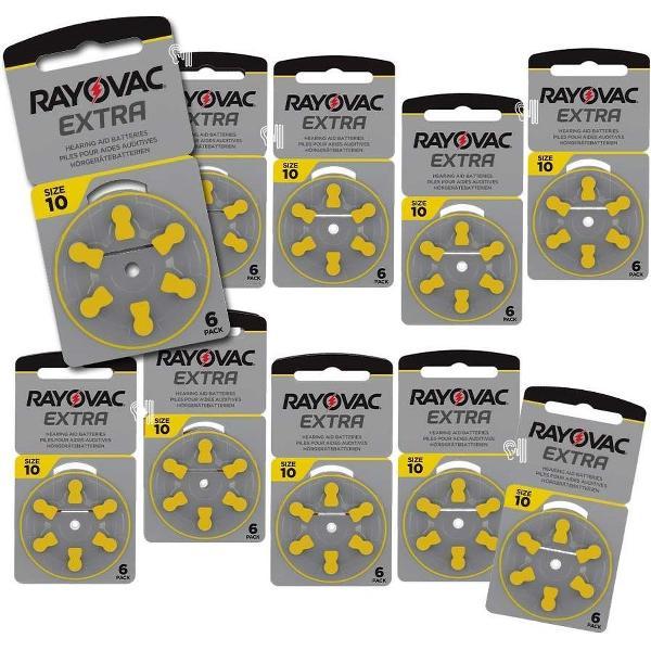 Rayovac A10 hoorbatterij (geel) 60 stuks