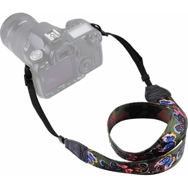 PULUZ Retro Etnische Stijl Multi-color Serie Vlinders Schouder Draagriem