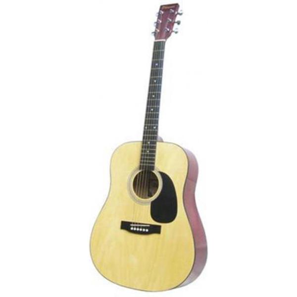 Phoenix 001 Gitaar Western Naturel 4/4-model Stalen snaren