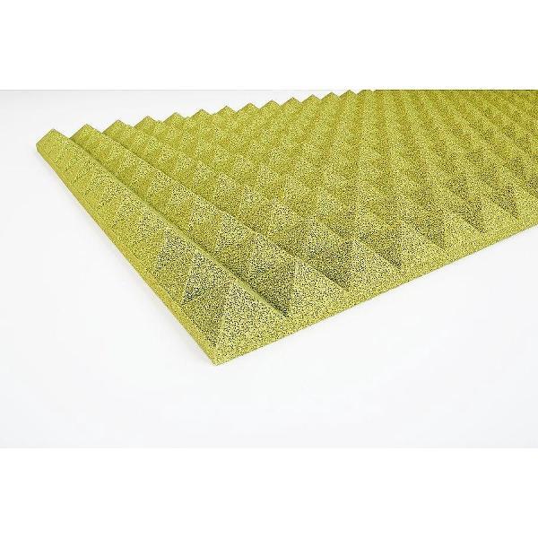 Geluidsisolatie Piramide Geel Gekleurd 100x50x3cm