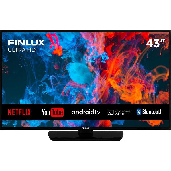 Finlux FL4335UHD UHD AndroidTV 43 inch Smart TV met ingebouwde Chromecast