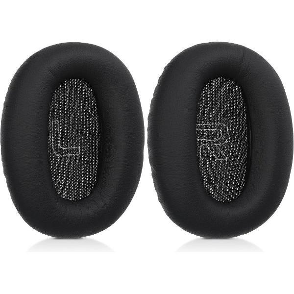 kwmobile 2x oorkussens voor Edifier W820BT koptelefoons - imitatieleer - voor over-ear-koptelefoon - zwart