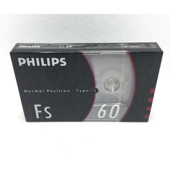 Audio Cassette Tape PHILIPS FS 60 normal position / Uiterst geschikt voor alle opnamedoeleinden / Sealed Blanco Cassettebandje / Cassettedeck / Walkman / PHILIPS cassettebandje.